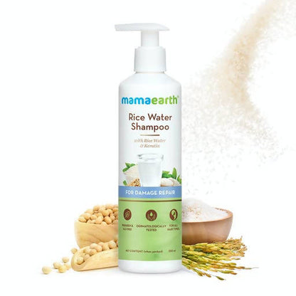 Mamaearth Rice Water Shampoo with Rice Water & Keratin