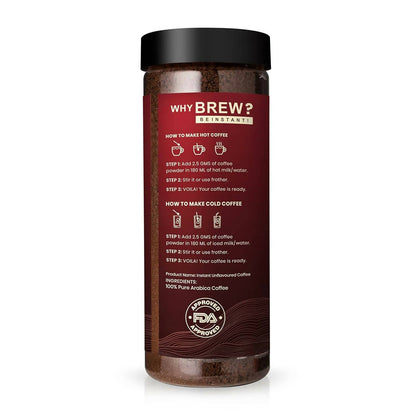 Bevzilla 100% Arabica Instant Classic Strong Coffee Powder