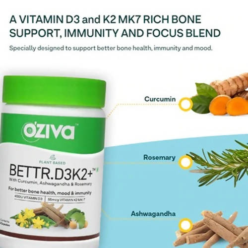 OZiva Plant Based Bettr.D3K2+ Capsules