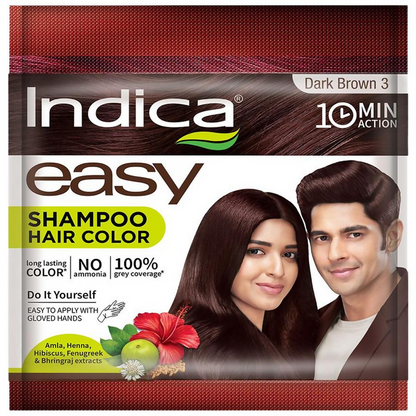 Indica Easy Hair Color Dark Brown - BUDNE