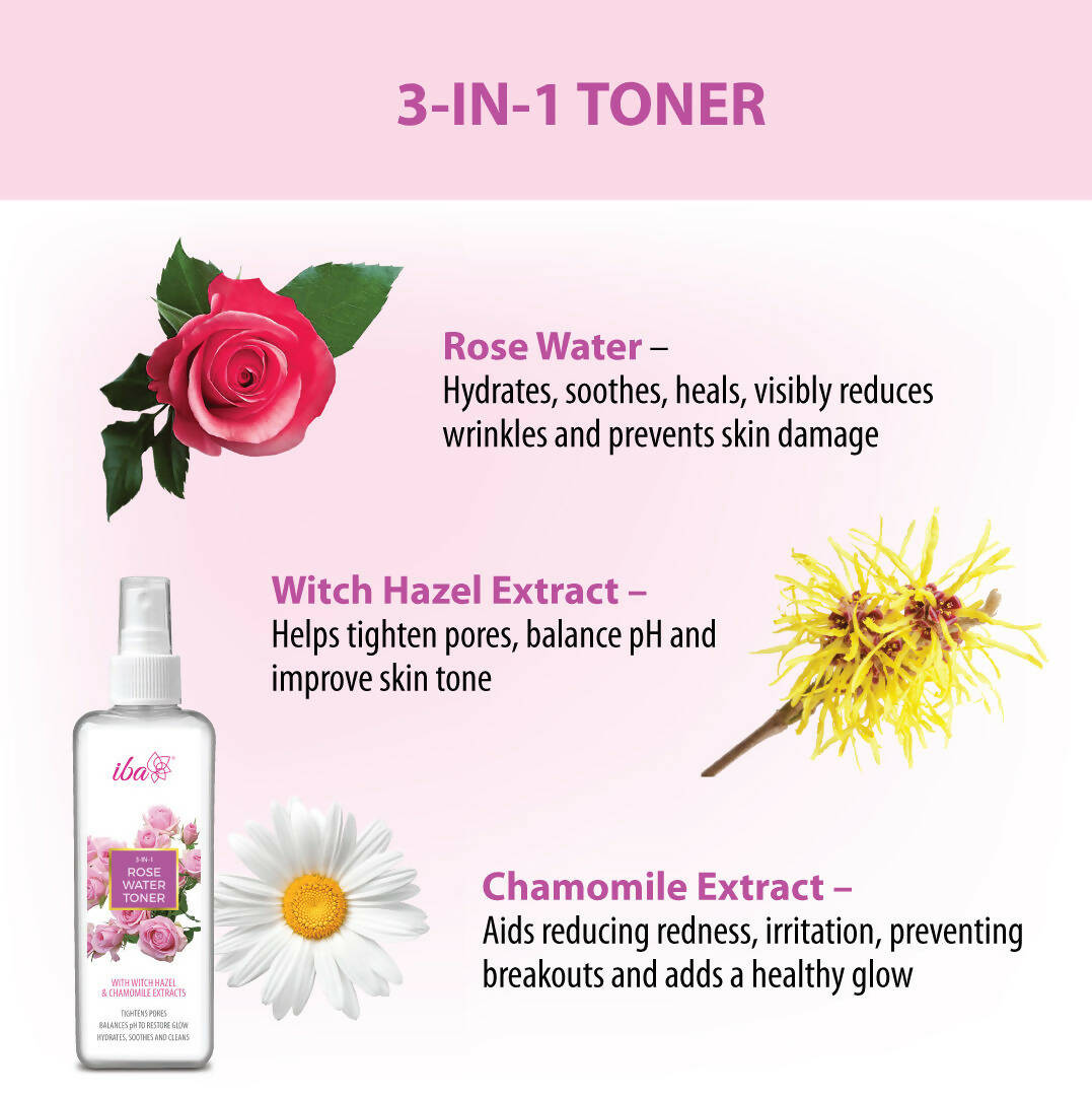 Iba 3-in-1 Rose Water Toner