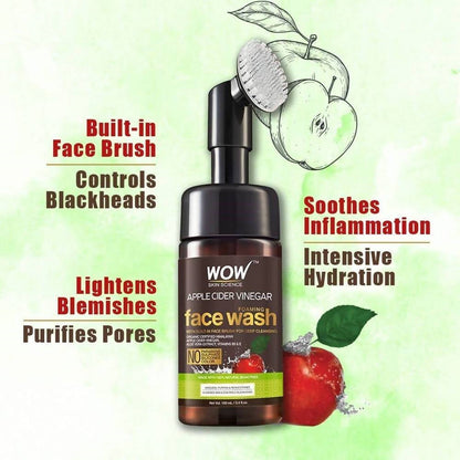 Wow Skin Science Apple Cider Vinegar Foaming Face Wash