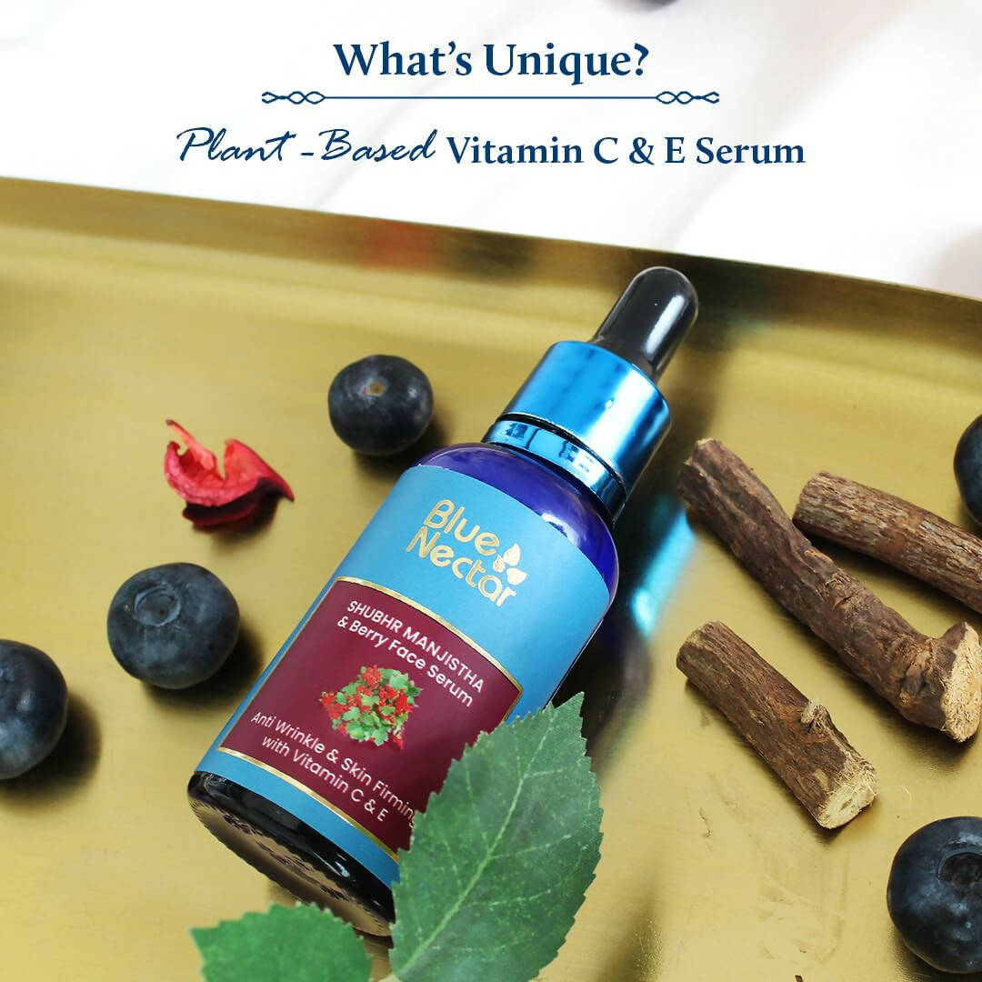 Blue Nectar Manjistha & Berry Face Serum with Vitamin C & E