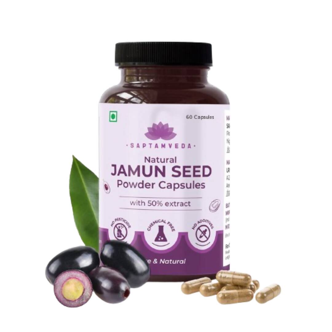 Saptamveda Natural Jamun Seed Capsules