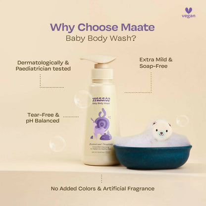 Maate Baby Body Wash | Soft & Supple Baby Skin with Extra Mild Natural Baby Wash
