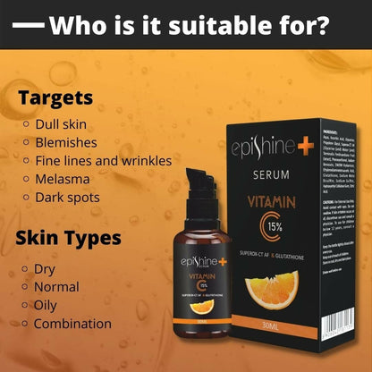 Epishine + Serum Vitamin C 15%