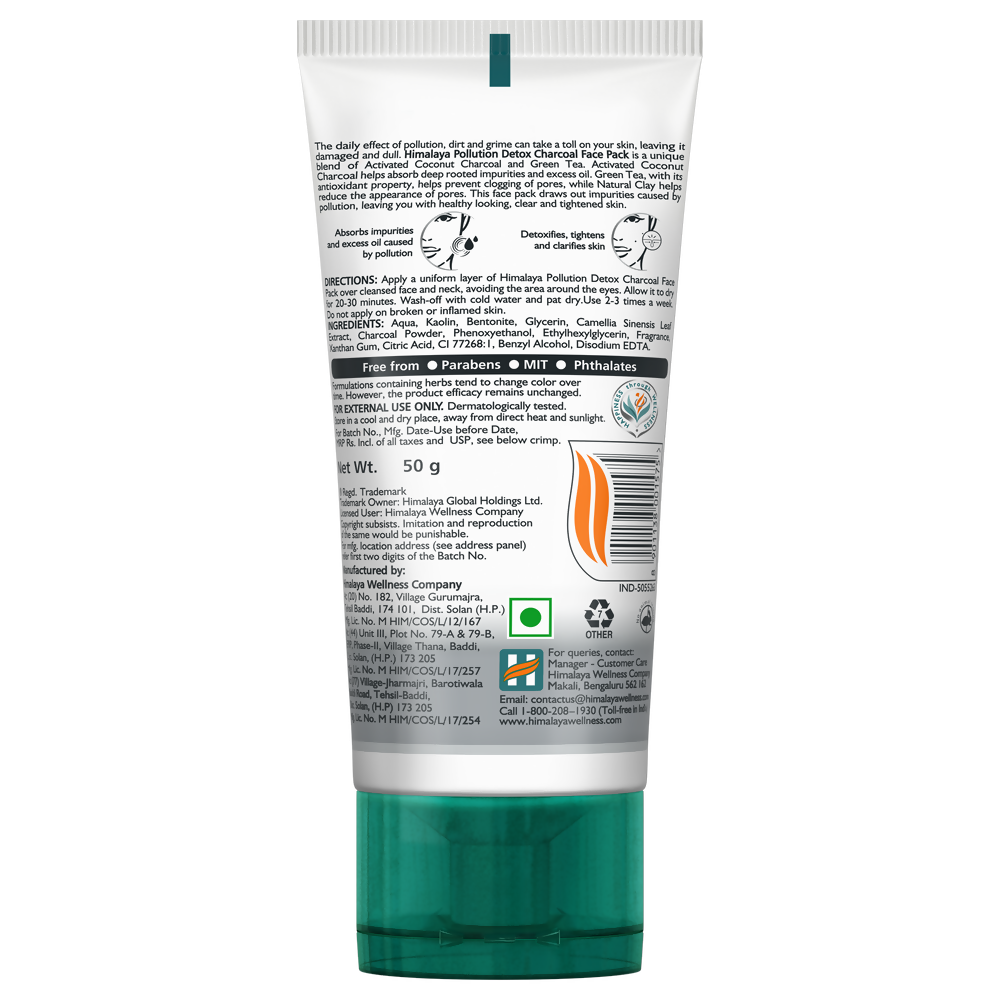 Himalaya Herbals Pollution Detox Charcoal Face Pack