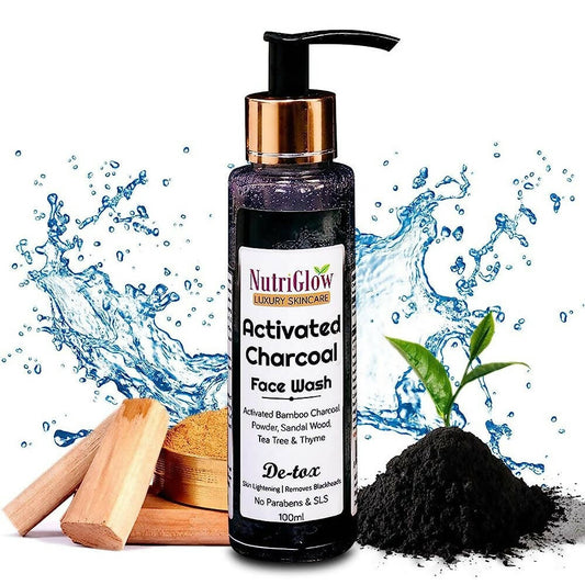 NutriGlow Activated Charcoal Face Wash - BUDNE