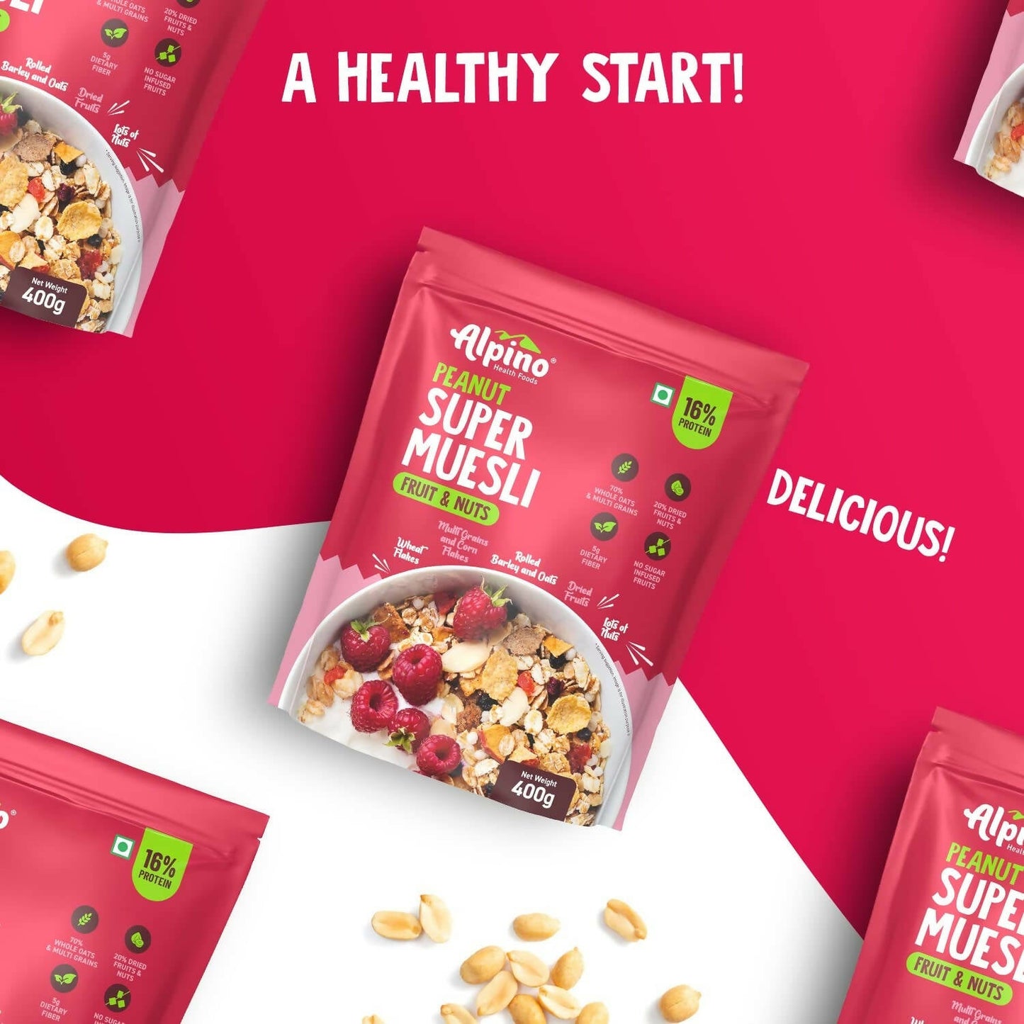 Alpino High Protein Super Muesli Fruit & Nuts