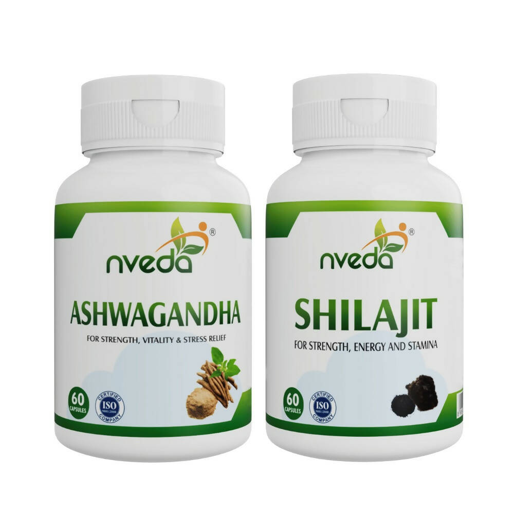 Nveda SJ Capsules and Ashwagandha Capsules Combo - usa canada australia