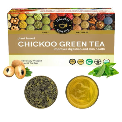 Teacurry Chikoo Green Tea Bags