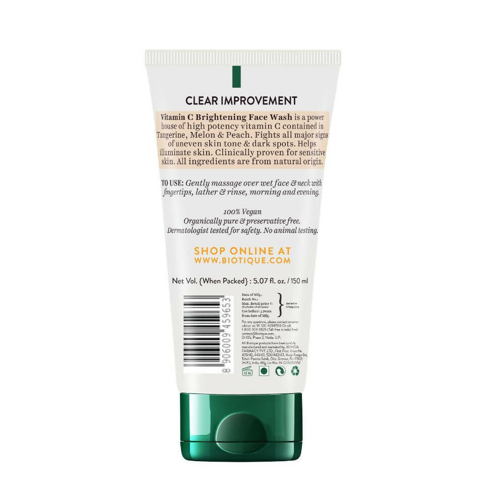 Biotique Advanced Organics Clear Improvement Vitamin C Brightening Face Wash