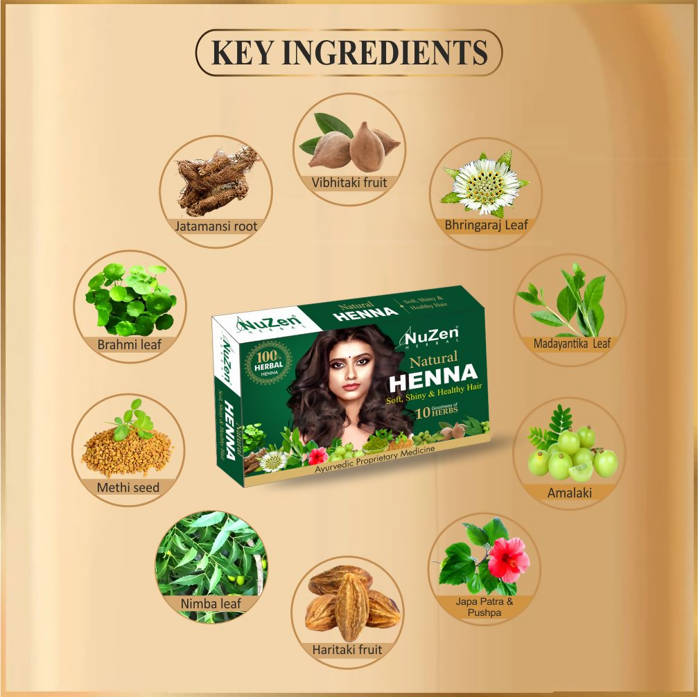 NuZen Herbal Natural Henna