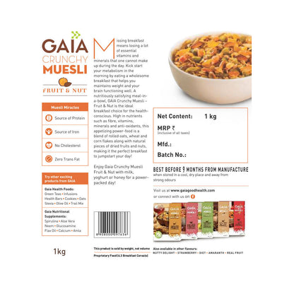 Gaia Crunchy Muesli???Fruit & Nut