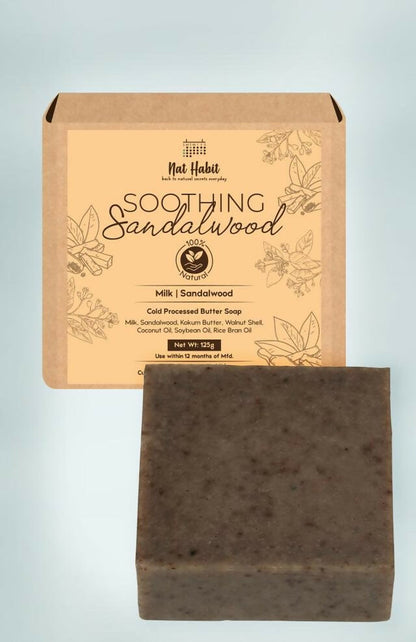 Nat Habit Cold Processed Soothing Sandalwood Soap