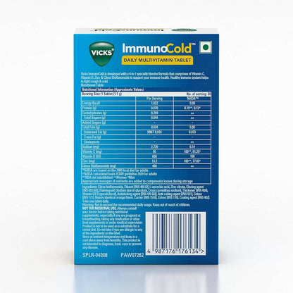 Vicks ImmunoCold Daily Multivitamin Tablets