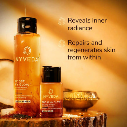 Nyveda Pre-bath Body Treatment Oil |Boost My Glow Radiance Activating