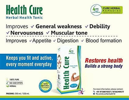 Cure Herbal Remedies Health Cure Tonic