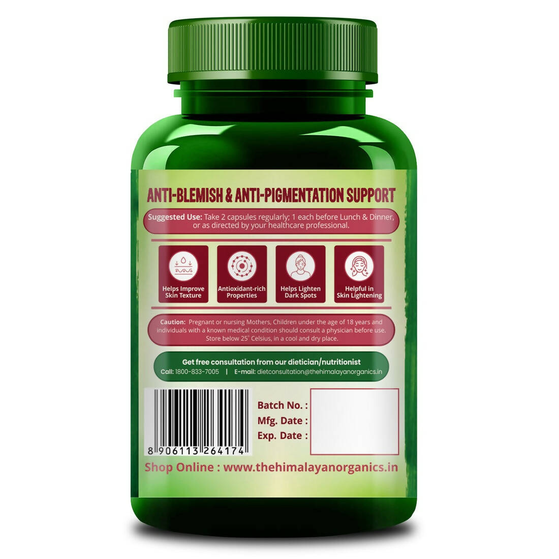 Himalayan Organics Dark Spots Pigmentation Support Capsules