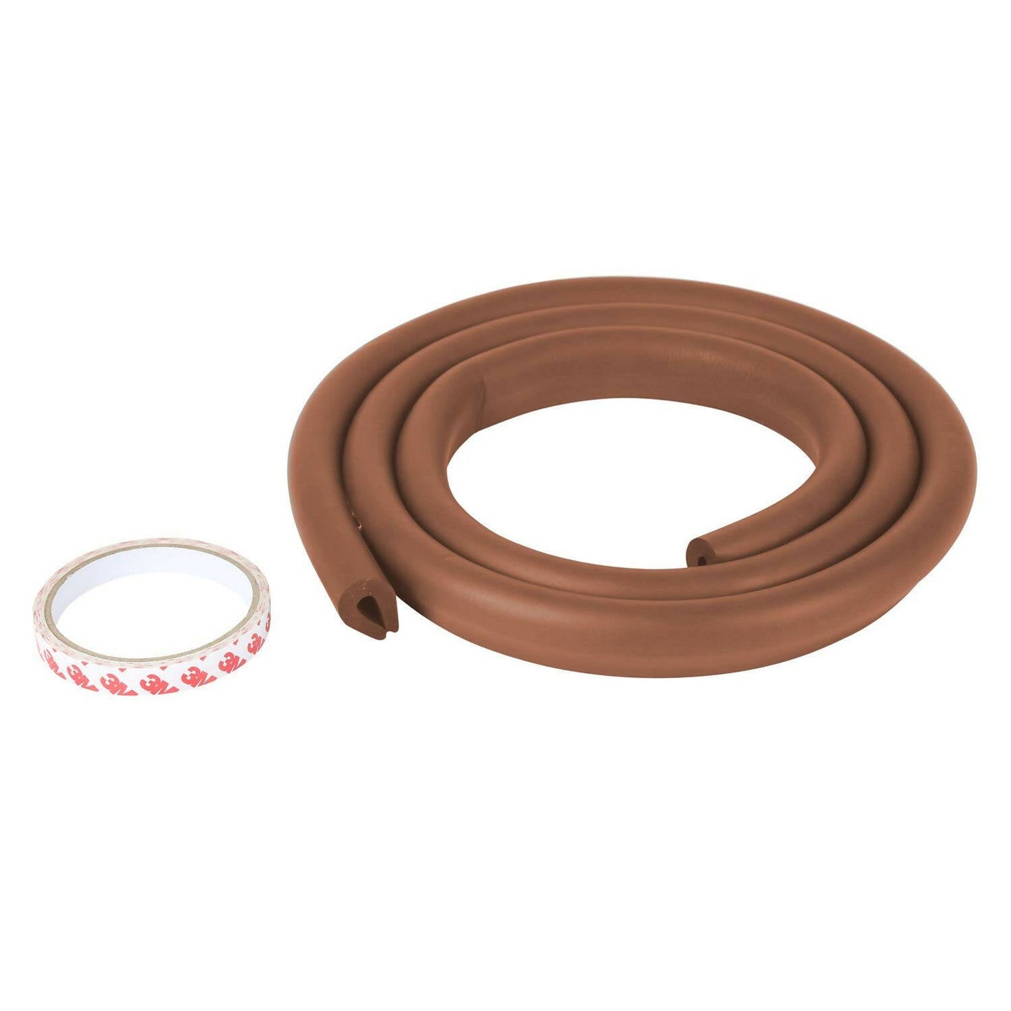 Safe-O-Kid Unique High Density 2 Mtr Long U - Shaped 4 Edge Guard Strips - Brown