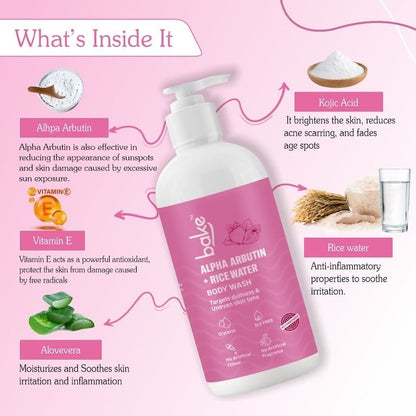 Bake Alpha Arbutin Body Wash