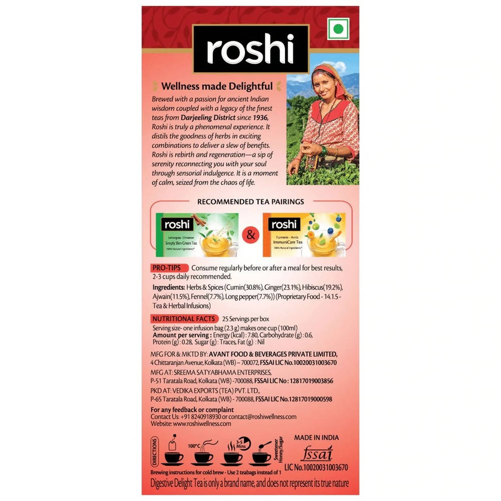 Roshi Ginger - Hibiscus Digestive Delight Tea