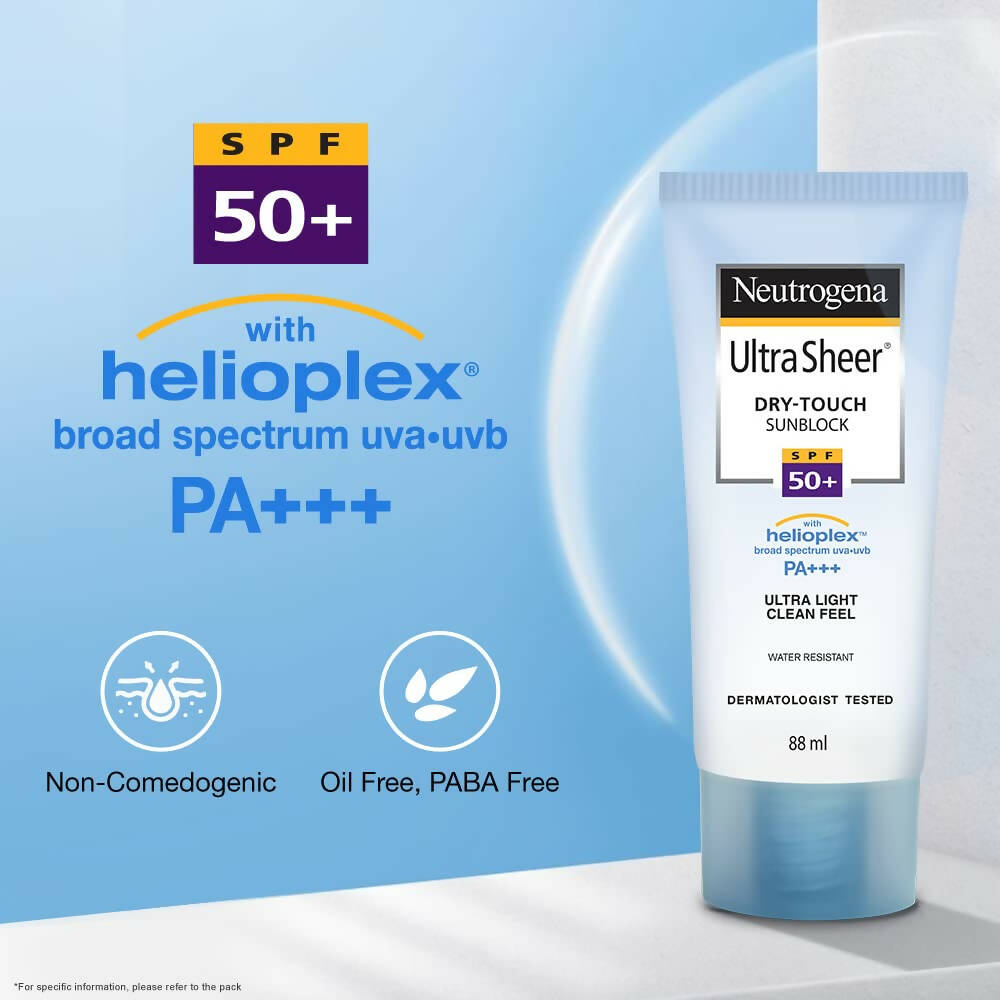 Neutrogena Ultra Sheer Sunscreen, SPF 50+