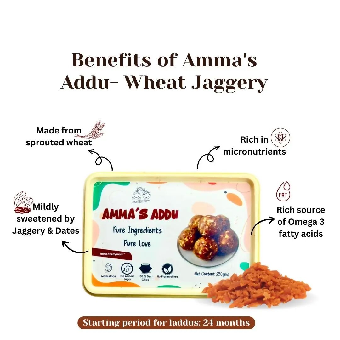 Littlecherrymom Amma???s Addu Wheat & Jaggery