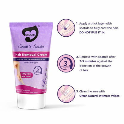 Oraah Smooth n Sensitive Hair Removal Cream