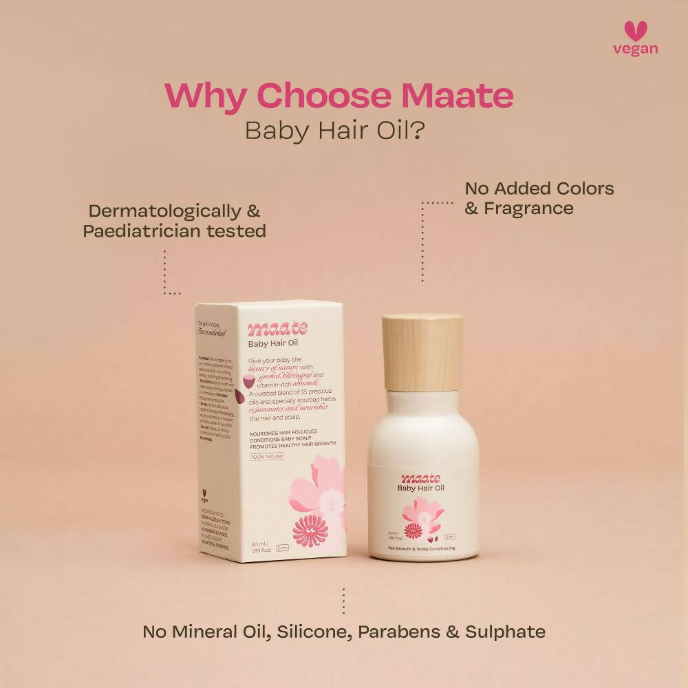 Maate Baby Hair Oil | Protein Rich Oil for Baby Hair Growth