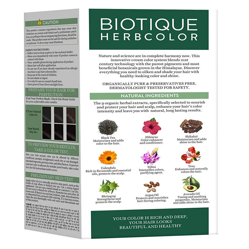 Biotique Bio Herbcolor 1N Natural Black Conditioning Color