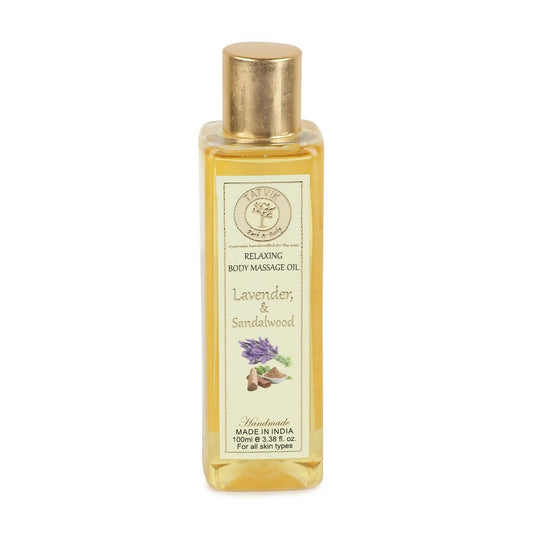 Tatvik Ayurveda Relaxing Body Massage Oil Lavender & Sandalwood - BUDEN