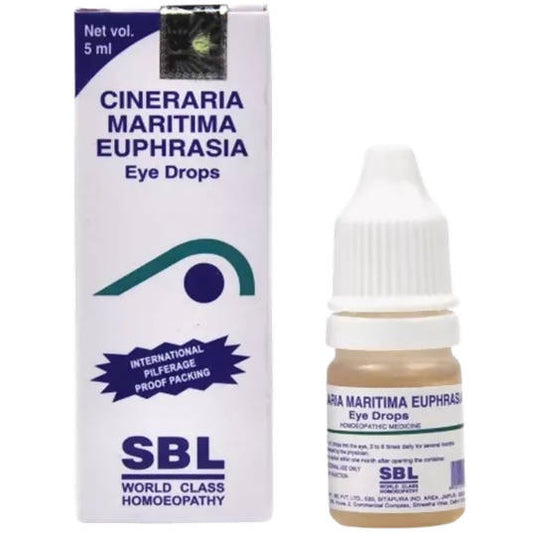 SBL Homeopathy Cineraria Maritima Euphrasia Eye Drops - BUDEN