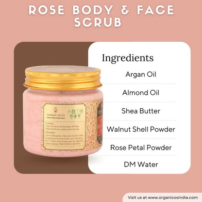 Organicos Rose Face & Body Scrub