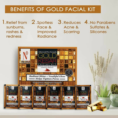 NutriGlow NATURAL'S Advanced Pro Formula Gold Kesar Facial Kit