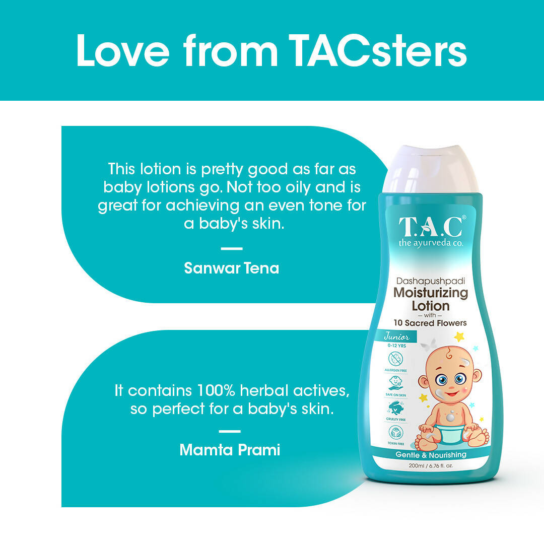 TAC - The Ayurveda Co. Dashapushpadi Ayurvedic Baby Powder For Nourishing and Rash Free Skin