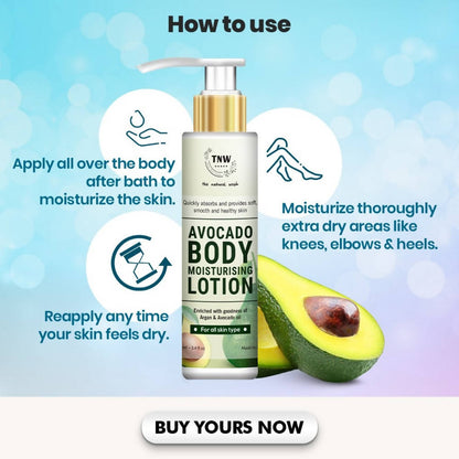 The Natural Wash Avocado Body Moisturising Lotion