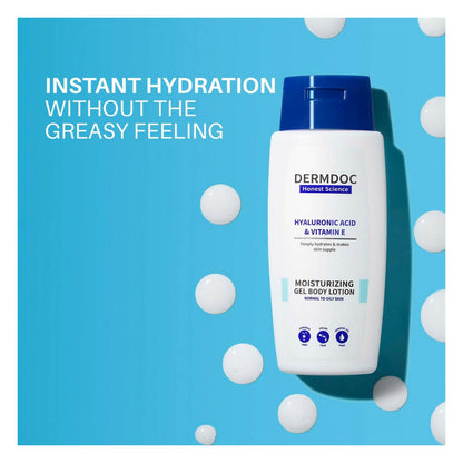 Dermdoc Hyaluronic Acid & Vitamin E Moisturizing Gel Body Lotion