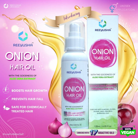 Reeyusha Onion Hair Oil with Aloe Vera Extract