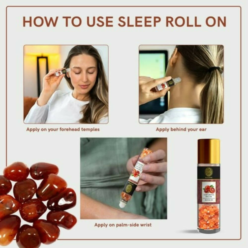 Buddha Natural Sleep Carnelian Stone Essential Oil RollOn