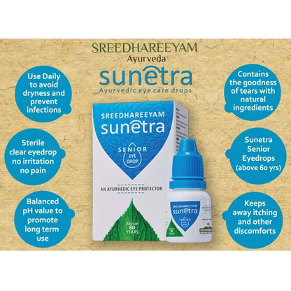 Sreedhareeyam Ayurveda Sunetra Senior Herbal Eyedrops