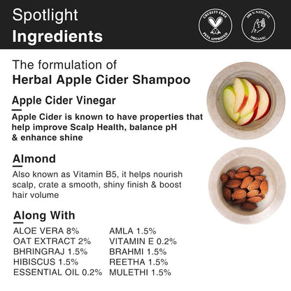 Soulflower Pro Vitamin B5 Apple Cider Vinegar Shampoo