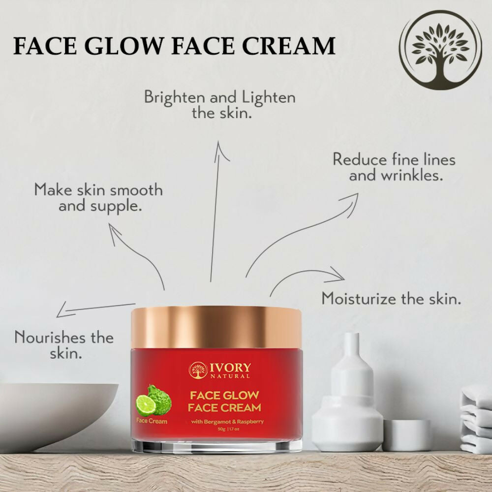 Ivory Natural Face Glow Cream For Skin Glow With Moisture And Luminosity