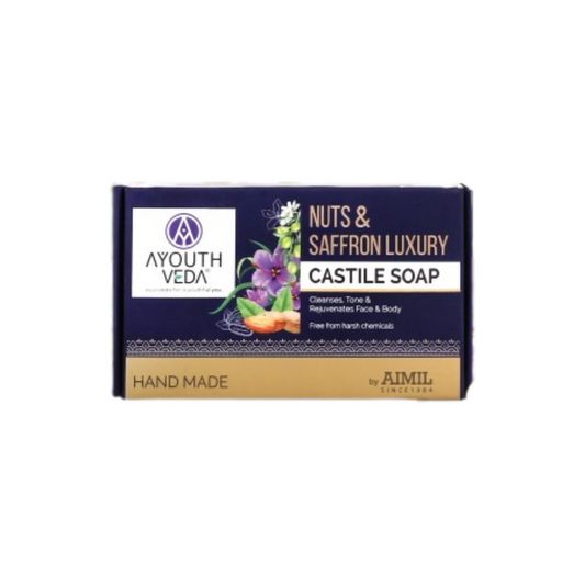 Ayouthveda Nuts & Saffron Luxury Handmade Castile Soap - BUDNEN