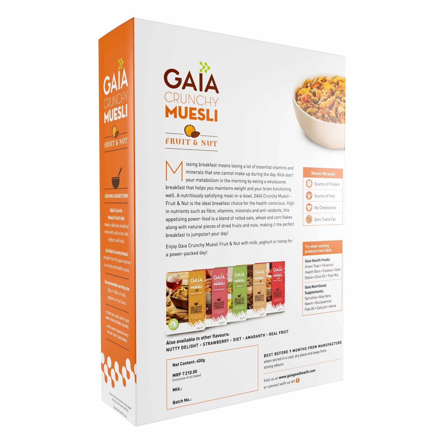 Gaia Crunchy Muesli???Fruit & Nut