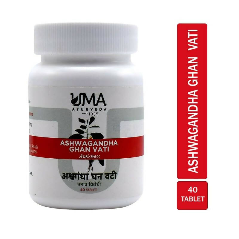 Uma Ayurveda Ashwagandha Ghan Vati Tablets