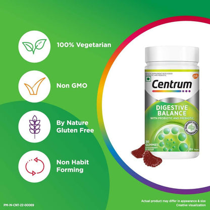 Centrum Digestive Balance Gummies - Strawberry Flavor