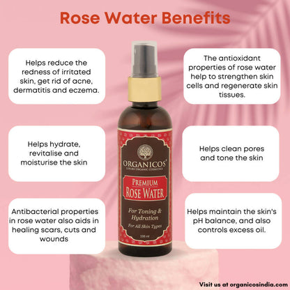 Organicos Premium Rose Water