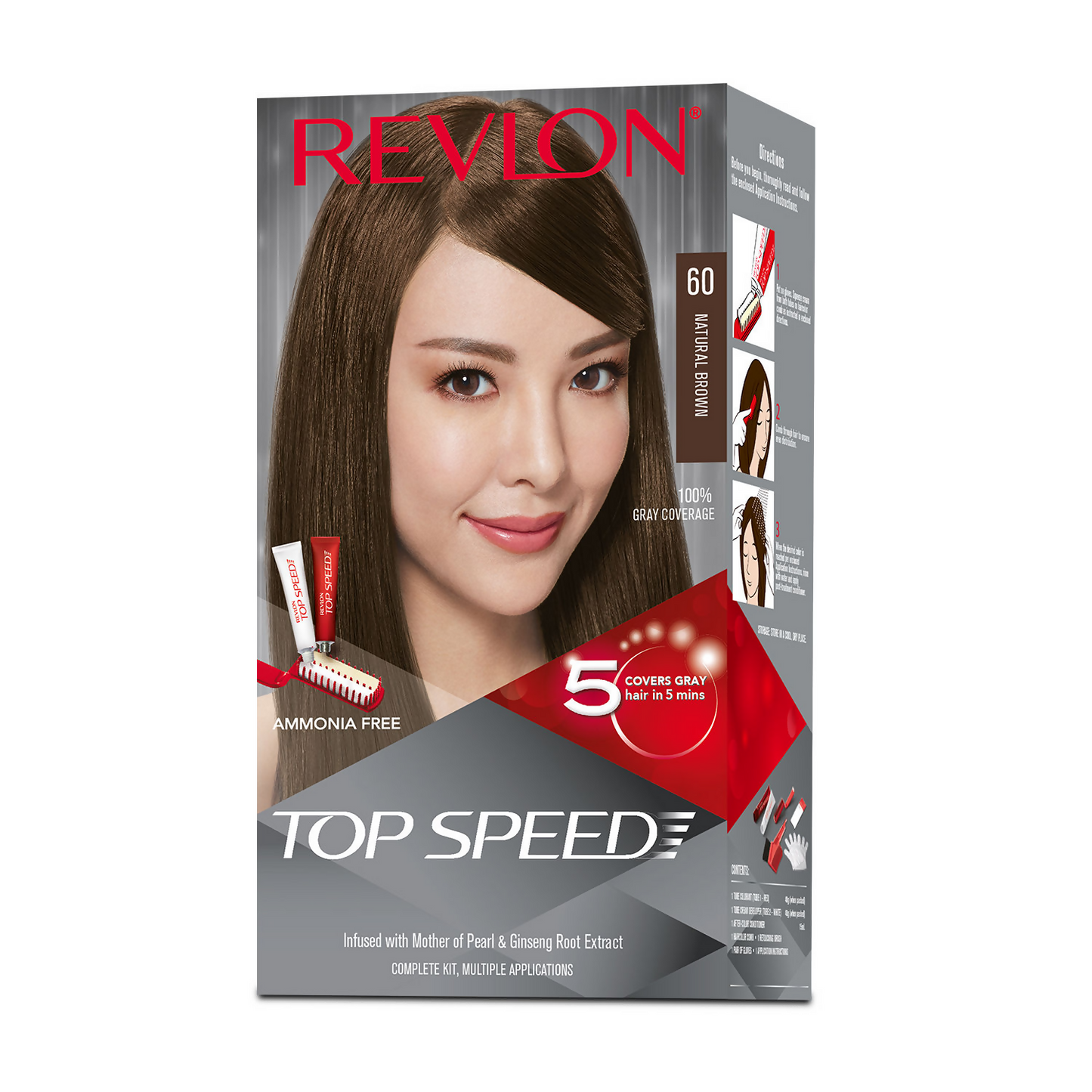 Revlon Top Speed Hair color Women - Natural Brown 60