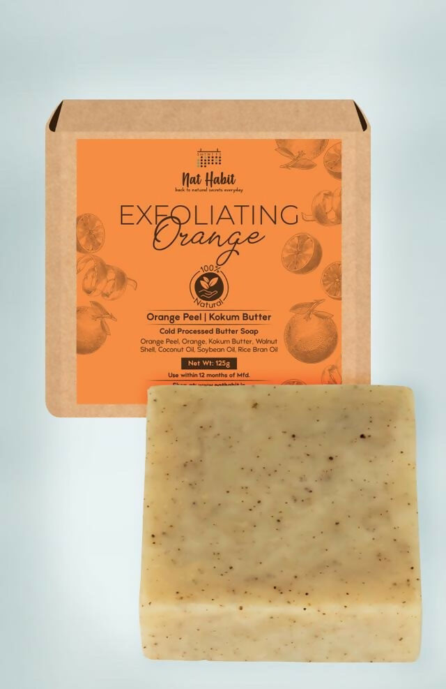 Nat Habit Cold Processed Exfoliating Orange Soap